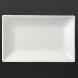 Olympia Whiteware rechteckige Servierteller 20 x 13cm
