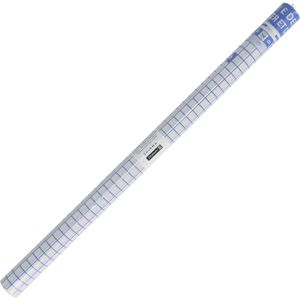 Brunnen Buchfolie 1040065, abwischbar, selbstklebend, glänzend, transparent, mit Gitterlinien, 45cm x 5m
