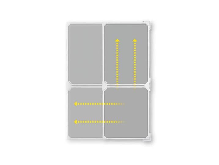 Insektenschutz-Fensterrahmen EASYMAXX, grau, B:270cm H:115cm, Insektenschutzgitter, Insektenschutz-Fensterrahmen