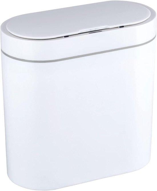 Slimme witte prullenbak met bewegingssensor, 25 liter, waterdicht en slank ontwerp