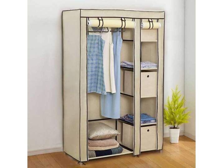 Armoire penderie - ERROLVES - 2PCS - Grande capacité - Tissu - 110x45x175cm