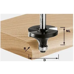 Festool, Fräser, Abrundfräser HW S8 D20,7/R4 KL
