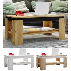 VCM Holz Beistelltisch   Couchtisch schlicht   Maße ca. H. 41 x B. 90 x T. 53cm   Wohnzimmertisch   Sofatisch - Rolas