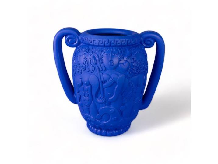SELETTI vase MAGNA GRAECIA ANFORA (Bleu - Terre cuite)