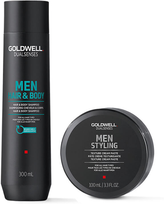 Goldwell DualSenses Men's Hair and Body Shampoo 300ml & DualSenses Tex
