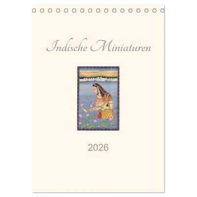 Indische Miniaturen (Tischkalender 2026 DIN A5 hoch), CALVENDO Monatskalender