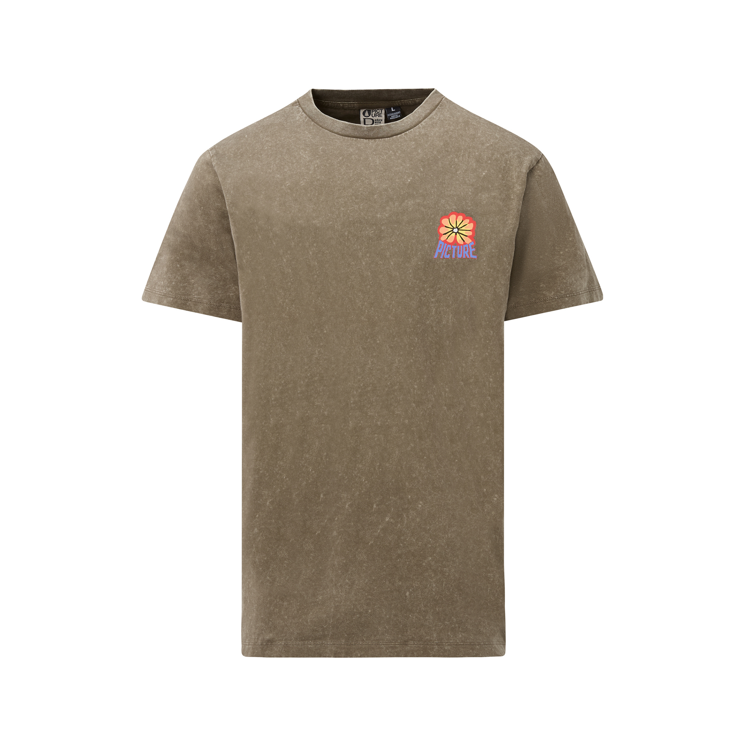 Picture Karo Herren T-Shirts beige Größe M Lifestyle Hautfreundlich
