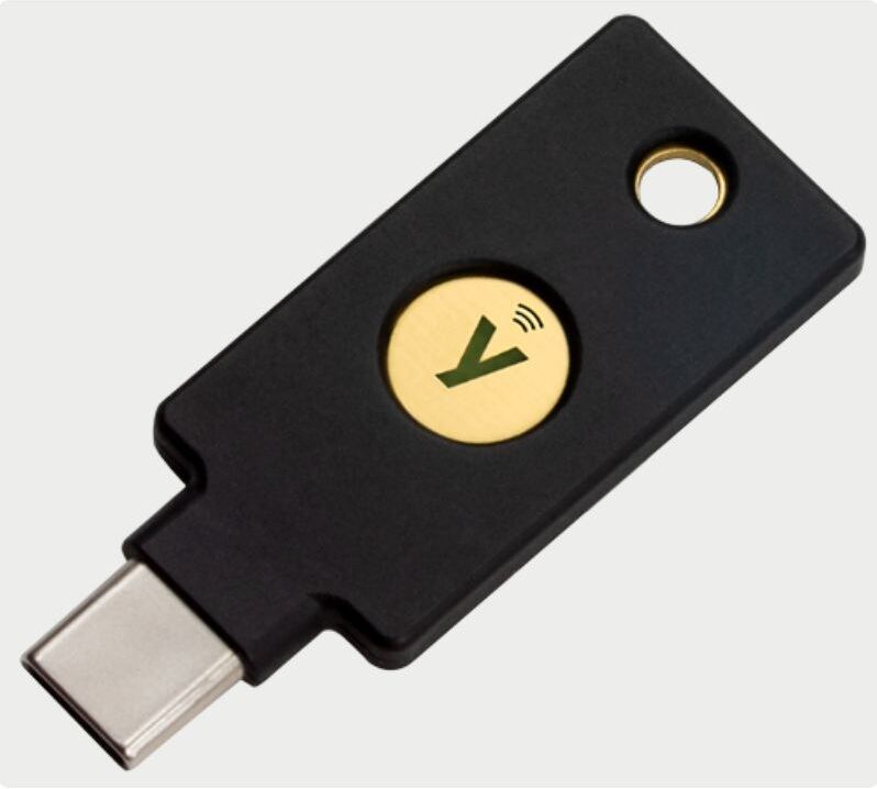 Yubico YubiKey 5C NFC - USB-C & NFC Two Factor Authentication Security Key
