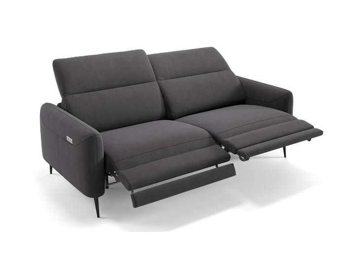 Stoff Relaxsofa MESSINA 3-Sitzer Funktionscouch Designer Couch