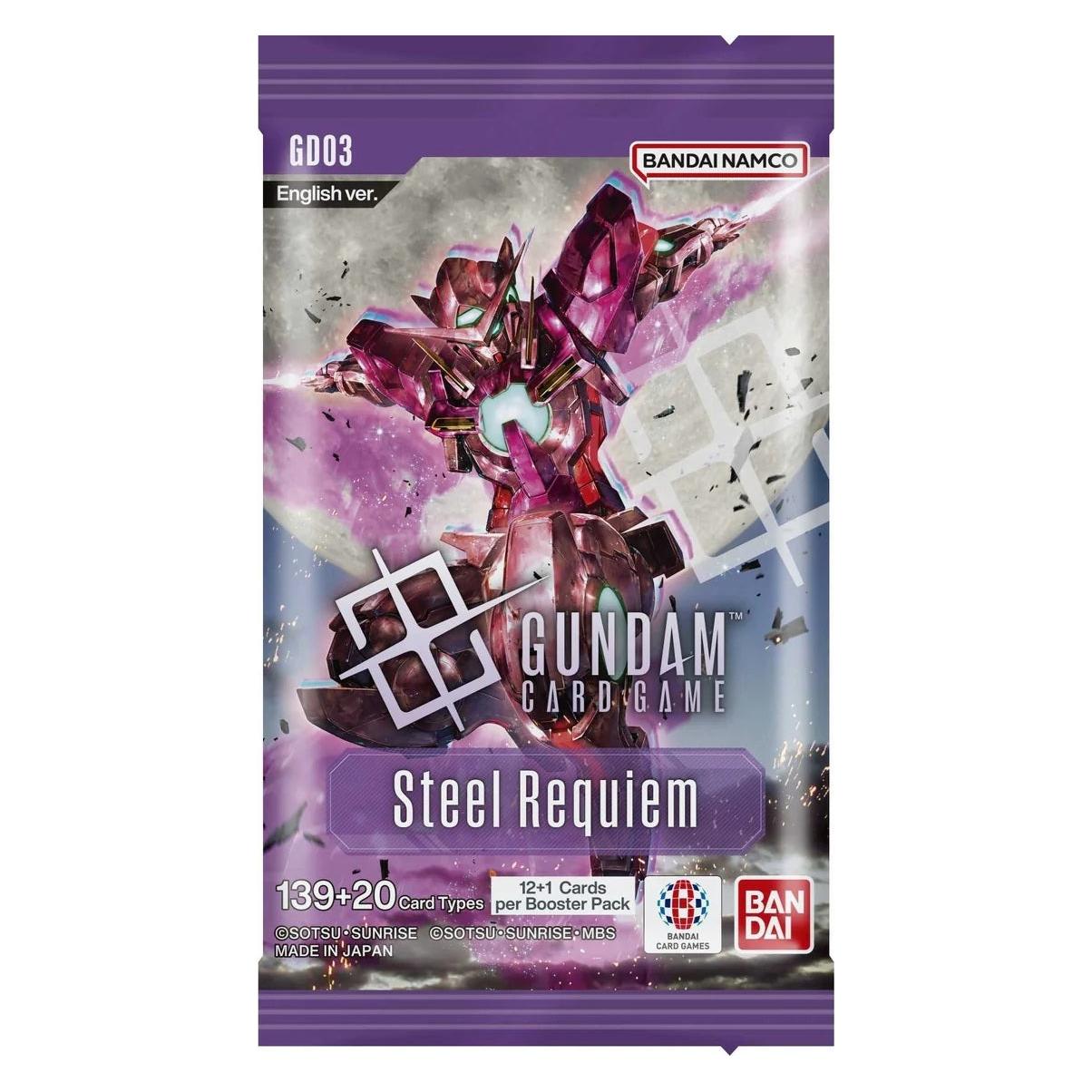 Bandai Steel Requiem GD03 - Gundam Card Game (Englisch, Booster Pack) (810158837140)