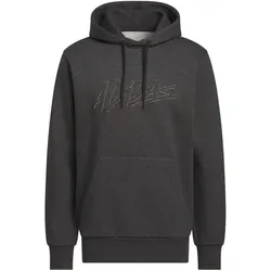 adidas Lux Color Heather Graphic Hoodie Herren KH0392 - black melange S