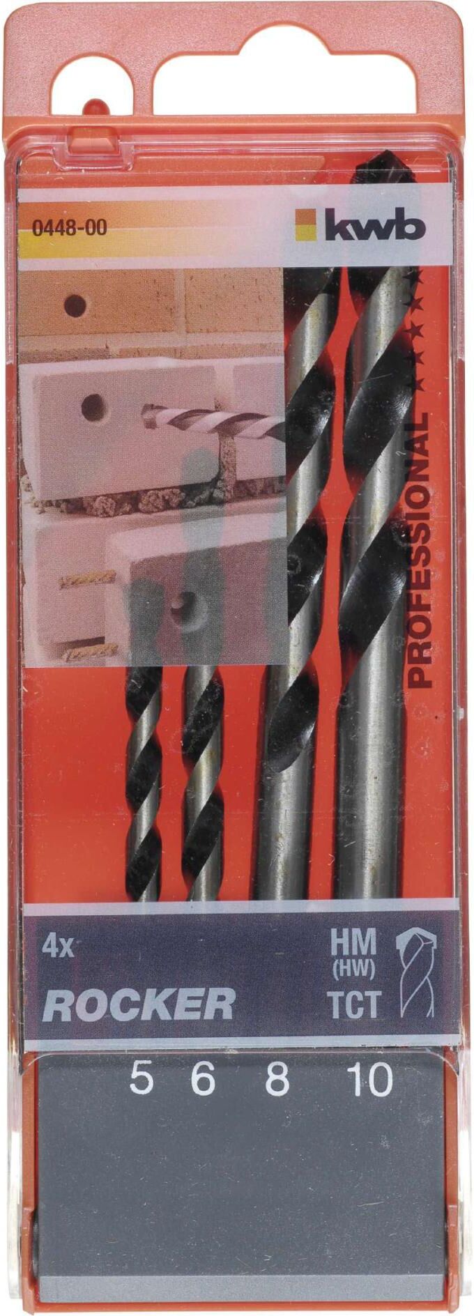 Betonbohrer KWB "5-10 mm", schwarz, Bohrer, Betonbohrer schwarz Einheitsgröße