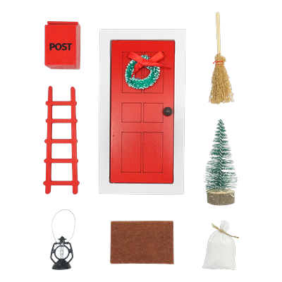 Kreativset TANNER "Wichteltür-Set Original", rot (mehrfarbig), Kreativsets, Holz, Kunststoff