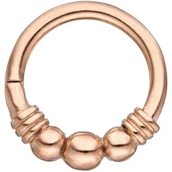 Nasenpiercing JOBO, rosa (roségoldfarben), Piercings, Damen, Edelstahl, Segmentring Edelstahl