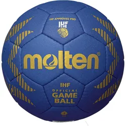molten H3A5000-B Handball IHF Wettspielball blau/gold 3