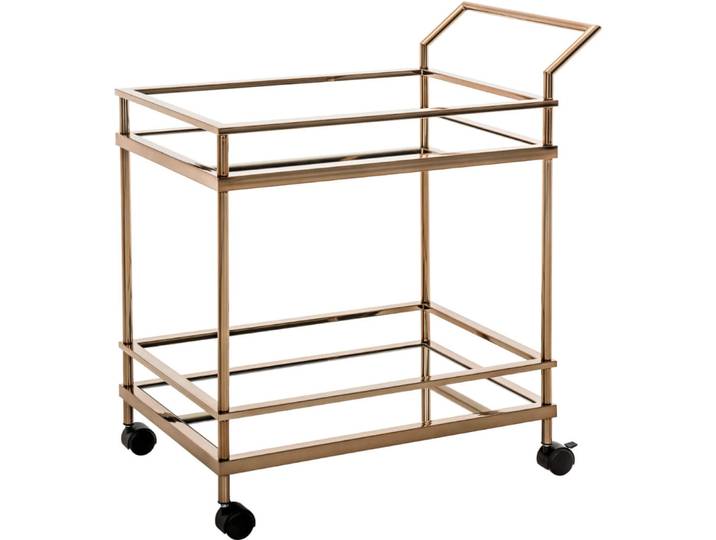 Servierwagen Loriano roségold Metall B 74 T 45 H 83 cm - Servierwagen
