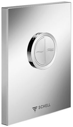 Schell WC Betätigungsplatte EDITION ECO 028041599 Kunststoff alpinweiss, 2 Spülmengen