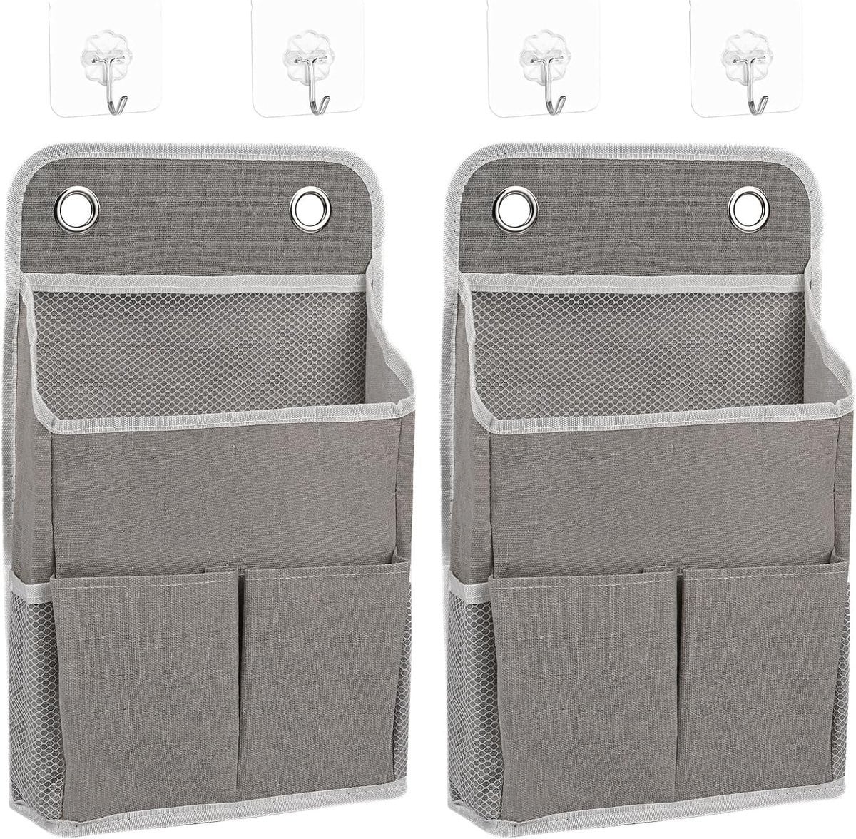 Hanging Bedside Organizer met 6 compartimenten voor bed en nachtkastje