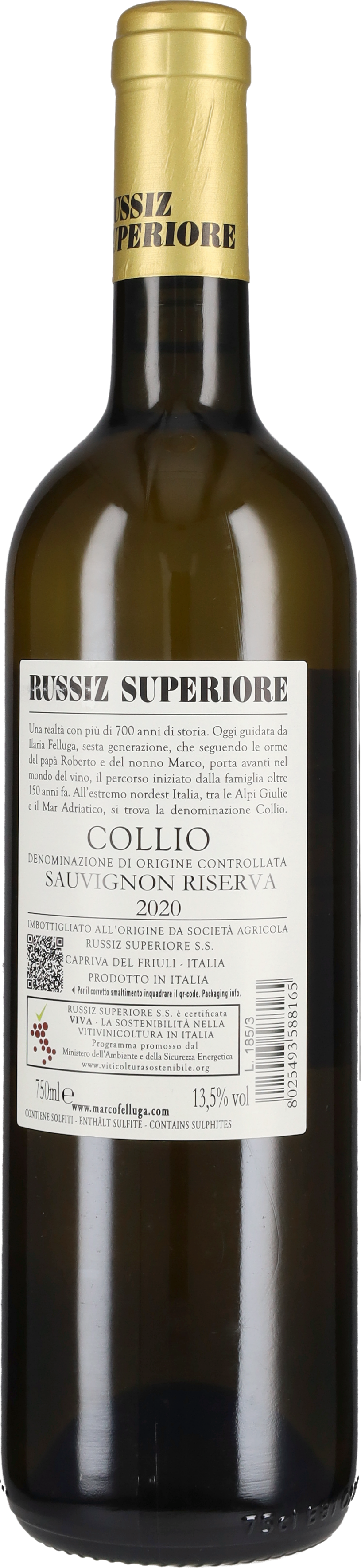 Sauvignon Riserva Russiz Superiore 2020