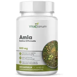 VitaSanum® Amla (Emblica officinalis) – 1500 mg Tagesportion (3 Kapseln)