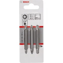 Bosch Doppelklingen-Set, 3tlg. PZ1, PZ1, PZ2, PZ2, PZ3, PZ3, 60 mm - 2607001749
