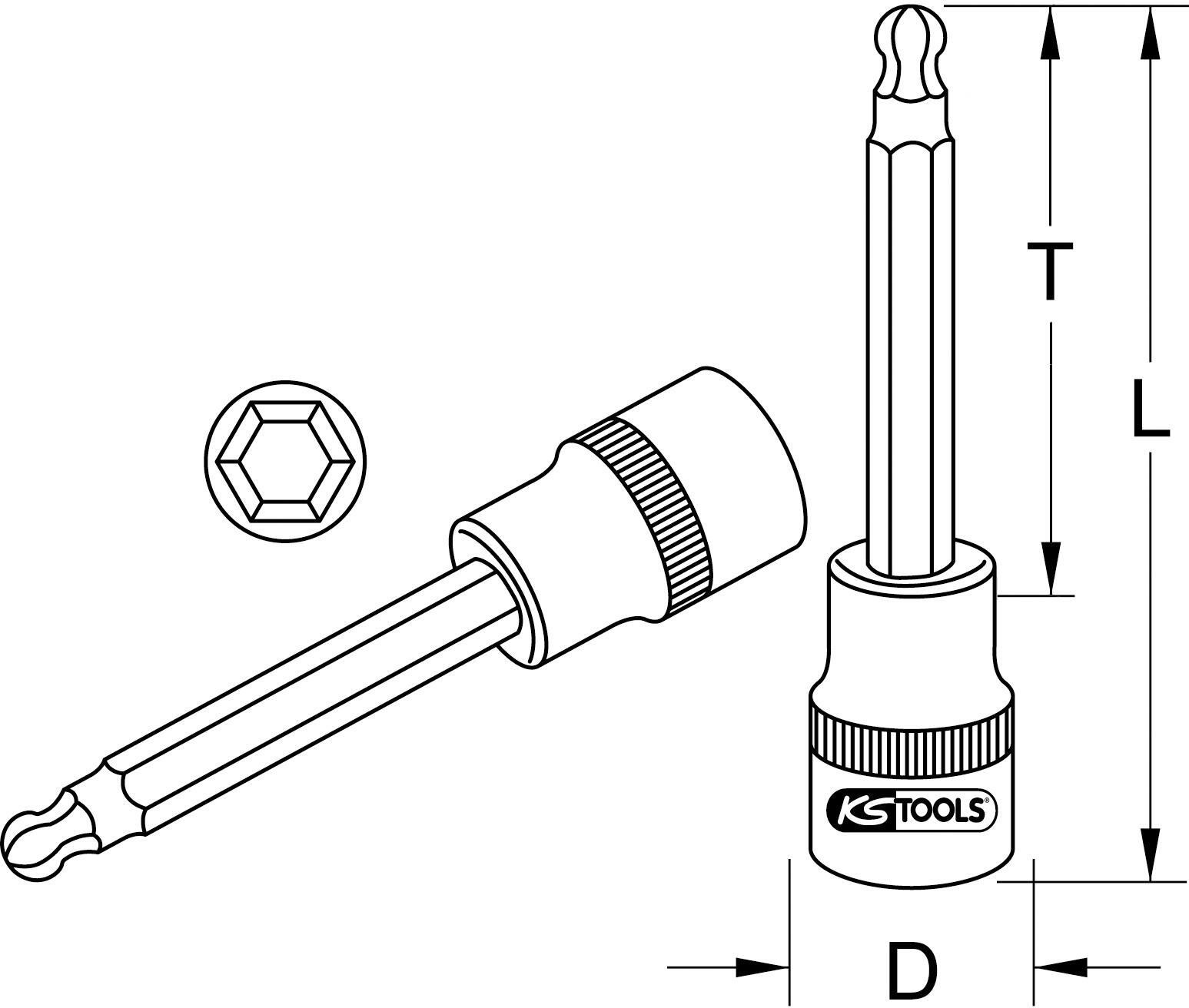 KS Tools doosleutelbit