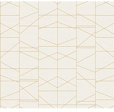 York Wallcoverings Modern Perspective Gold Wallpaper