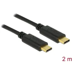 DELOCK Kabel USB C > C E-Marker 5A 2.0m schwarz