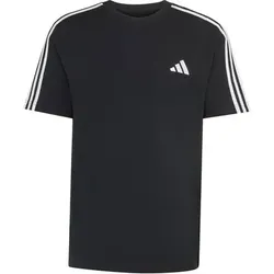 ADIDAS Herren Shirt Essentials 3-Streifen, Single Jersey, Branding, Größe XXL in Schwarz Schwarz