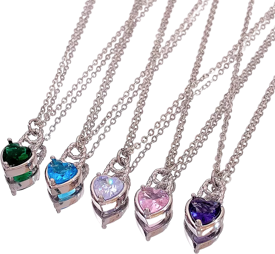 INF Colliers d'amitié avec pendentif de coeur pack de 5