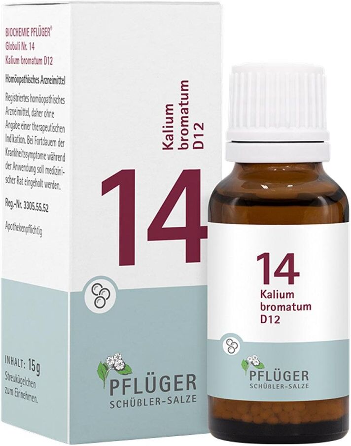 Schüßler-Salze Biochemie Pflüger 14 Kalium Bromat. D12 Globuli