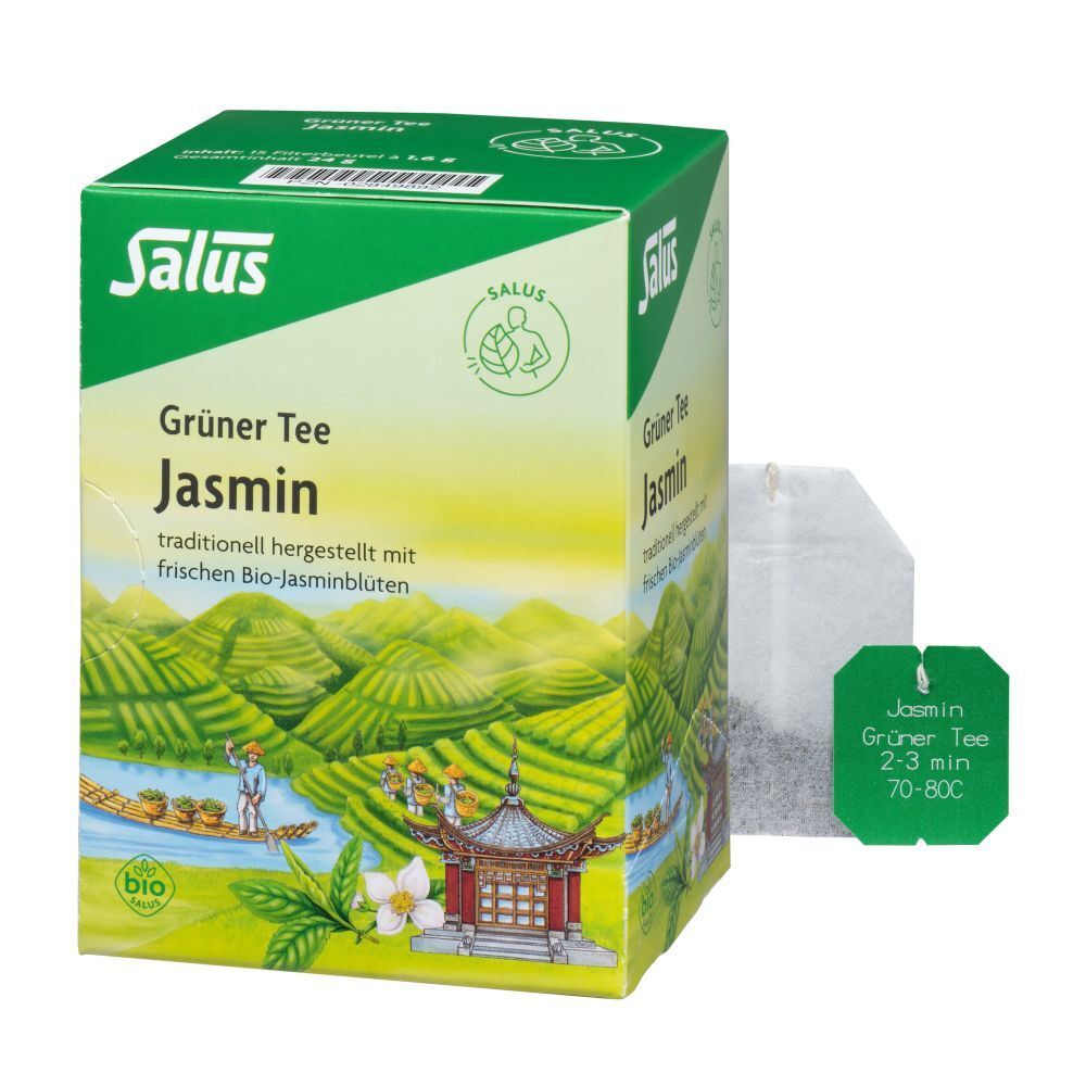 Grüner TEE Jasmin Bio Salus Filterbeutel 15 St