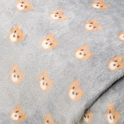 Wellness-Fleece "Bärenkopf", grau-color