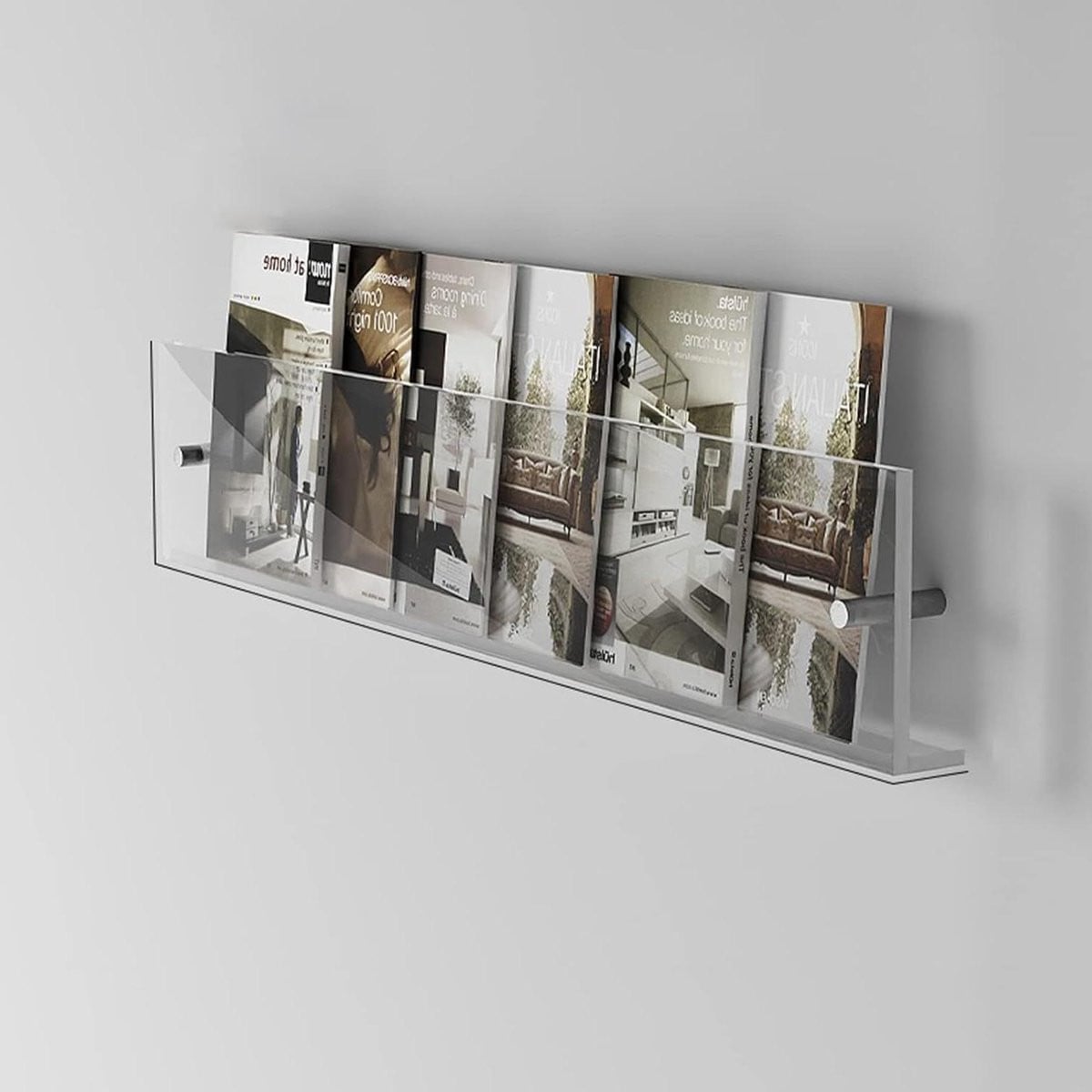 Helder Acryl Tijdschriftenrek en Boekenhouder voor Documenten Presenteren