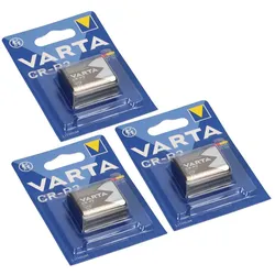 3x CR-P2 CRP2 Foto-Batterie Lithium 6V VARTA Profi