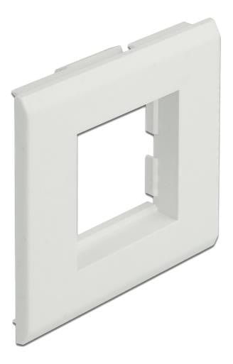 Delock Modulehouder Easy 45 voor installatiekanalen, Wit, 85 x 80 mm