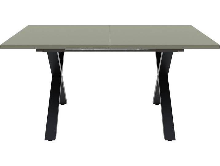 Mäusbacher Esstisch, Esstisch ausziehbar auf 210 cm, eckige Tischform, Gestell X-Form