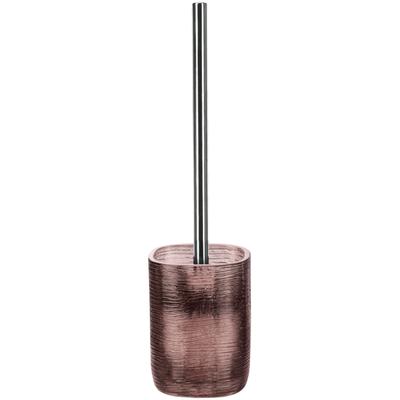 WC-Garnitur KLEINE WOLKE "Qubo", rot (rouge), B:9,5cm H:38,5cm L:9,5cm, Glas, Reinigungsbürsten