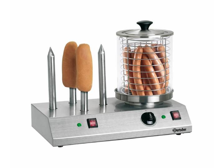Bartscher Hot Dog Gerät mit 4 Toaststangen
