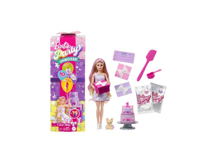 Barbie Party Unboxed 2in1 Pet Birthday S