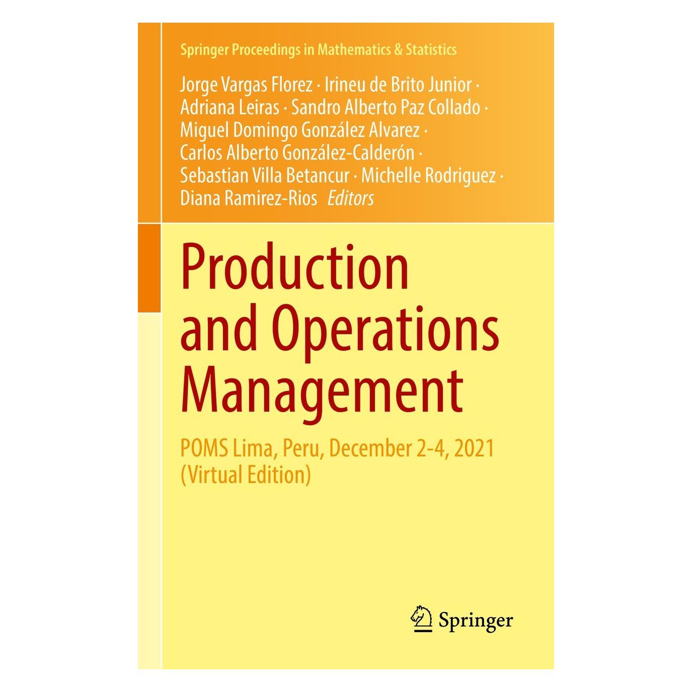 Springer Production and Operations Management (9783031068614)