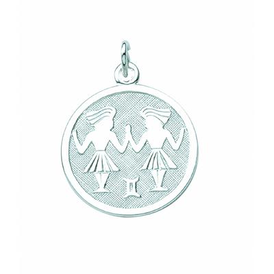 Sternzeichenanhänger ADELIA´S "Sternzeichen Anhänger Zwillinge 925 Silber", silber, Schmuckanhänger, Herren, Zwilling, Silber 925 (Sterlingsilber), Silberanhänger Zwillinge