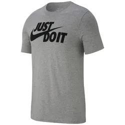 NIKE Sportswear JUST DO IT T-Shirt Herren 063 - dk grey heather/black S