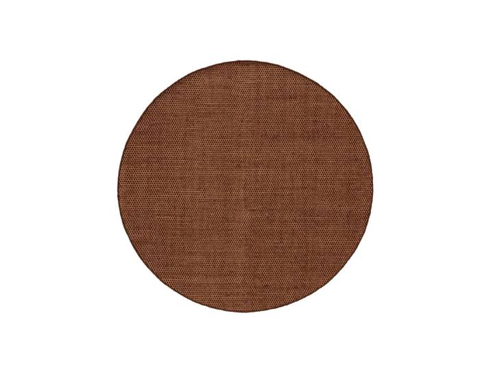 Tapis en laine marron ø 150 rond