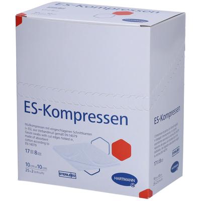 Es-Kompressen steril 10x10 cm 8fach 25x2 St Kompressen