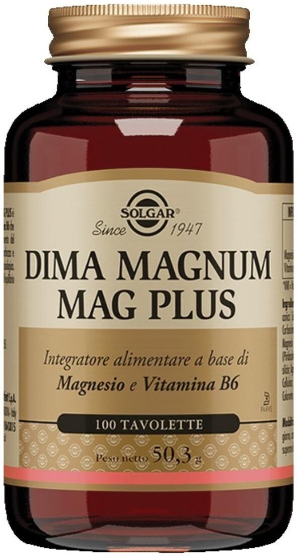 Solgar Dima Magnum Mag Plus Integratore Magnesio 100 Tavolette