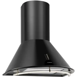 Klarstein Lumio Primo Retro-Dunstabzugshaube 60cm 352 m3/h LED-Leuchten Schwarz