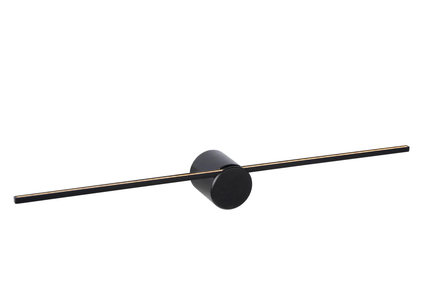 Lucide Mizar Wandlamp voor Badkamer - Zwart - LED - 6W - IP44 - Breedte: 60 cm