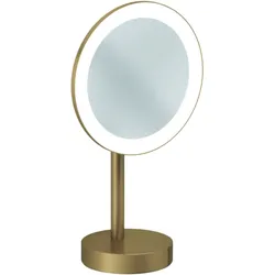 Kludi VELA R LED-Kosmetikspiegel 58995N1F Vergrößerung 3-fach, freistehend, brushed bronze