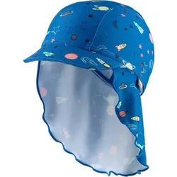 STERNTALER Bademütze mit Nackenschutz Weltraum, Größe 49 in Blau Blau